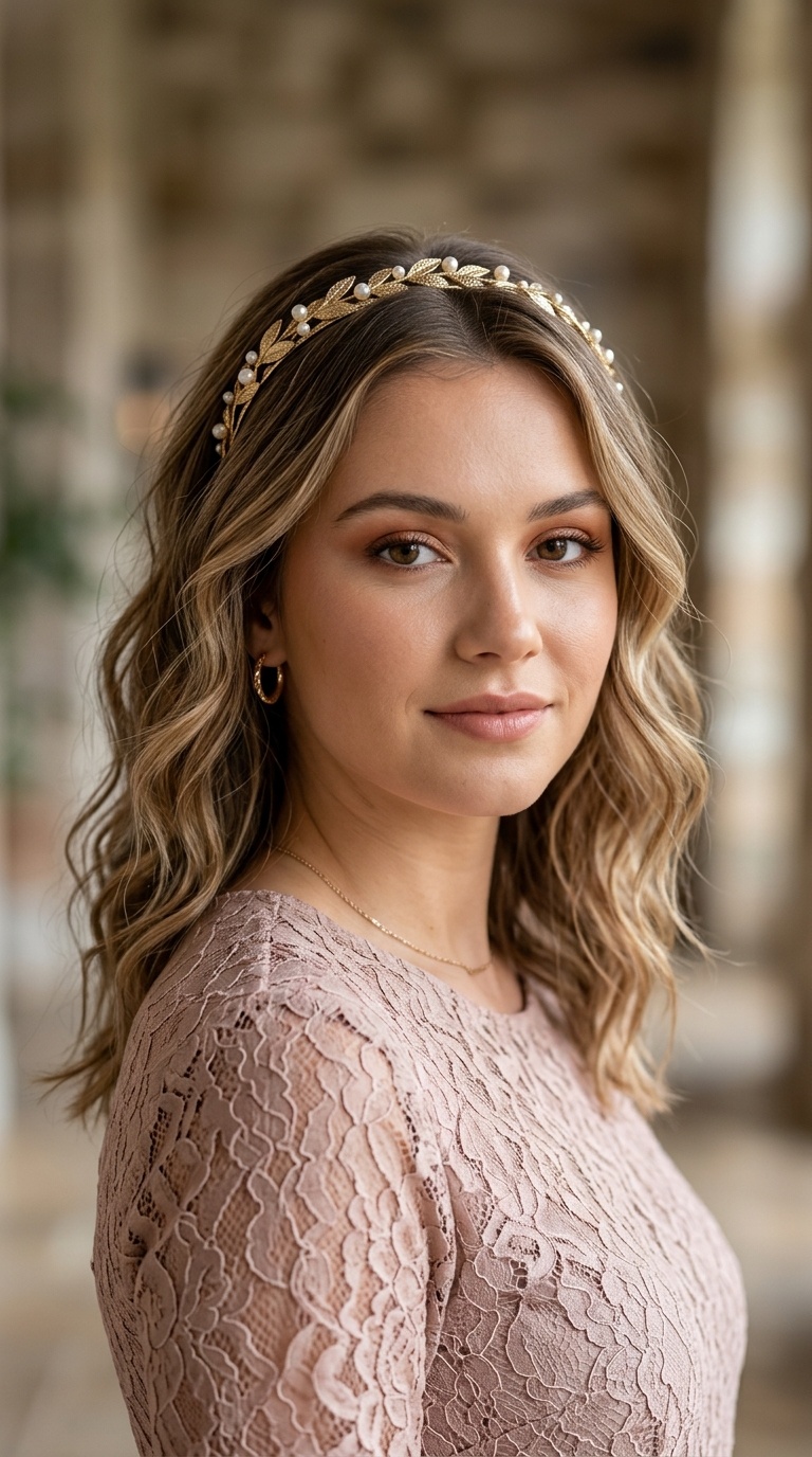 Beachy Waves with a Headband