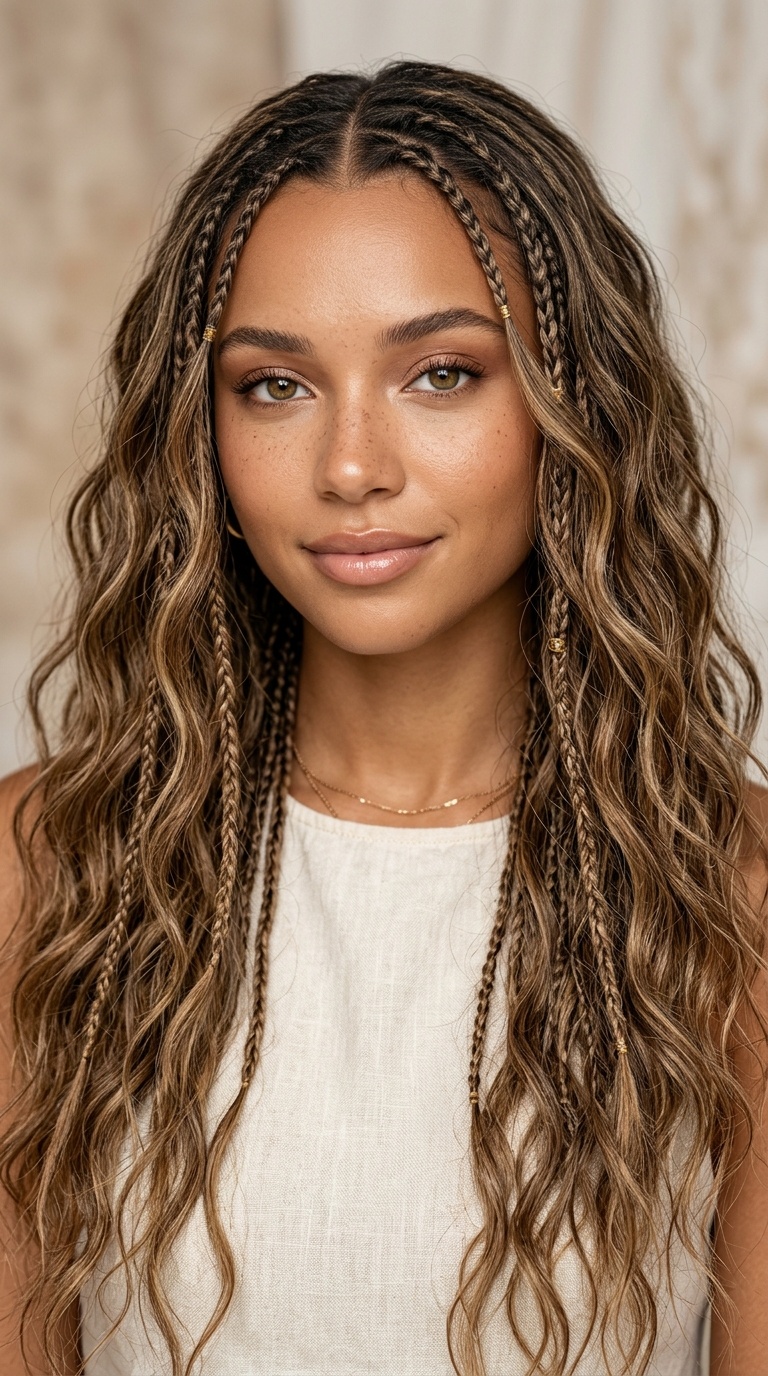 Beachy Waves with Micro Braids