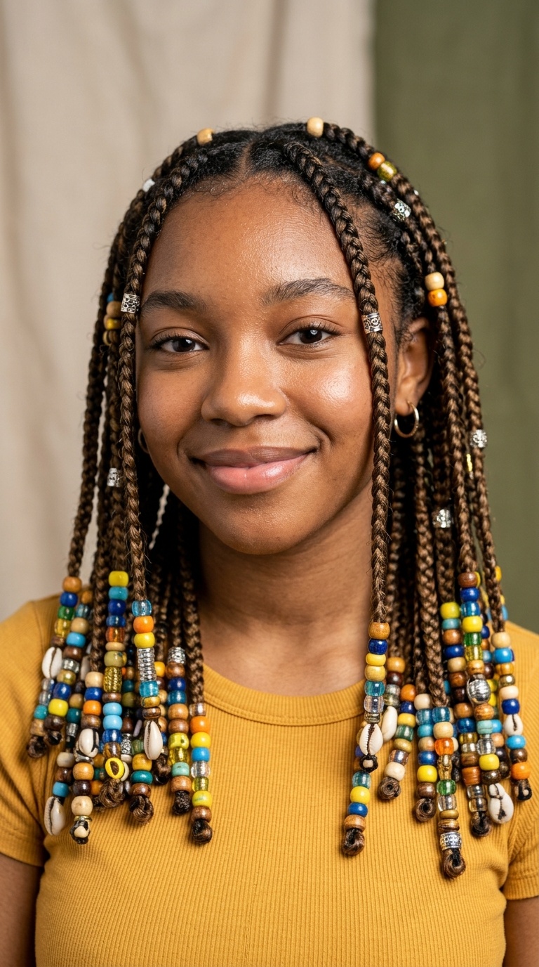 Beaded Box Braids