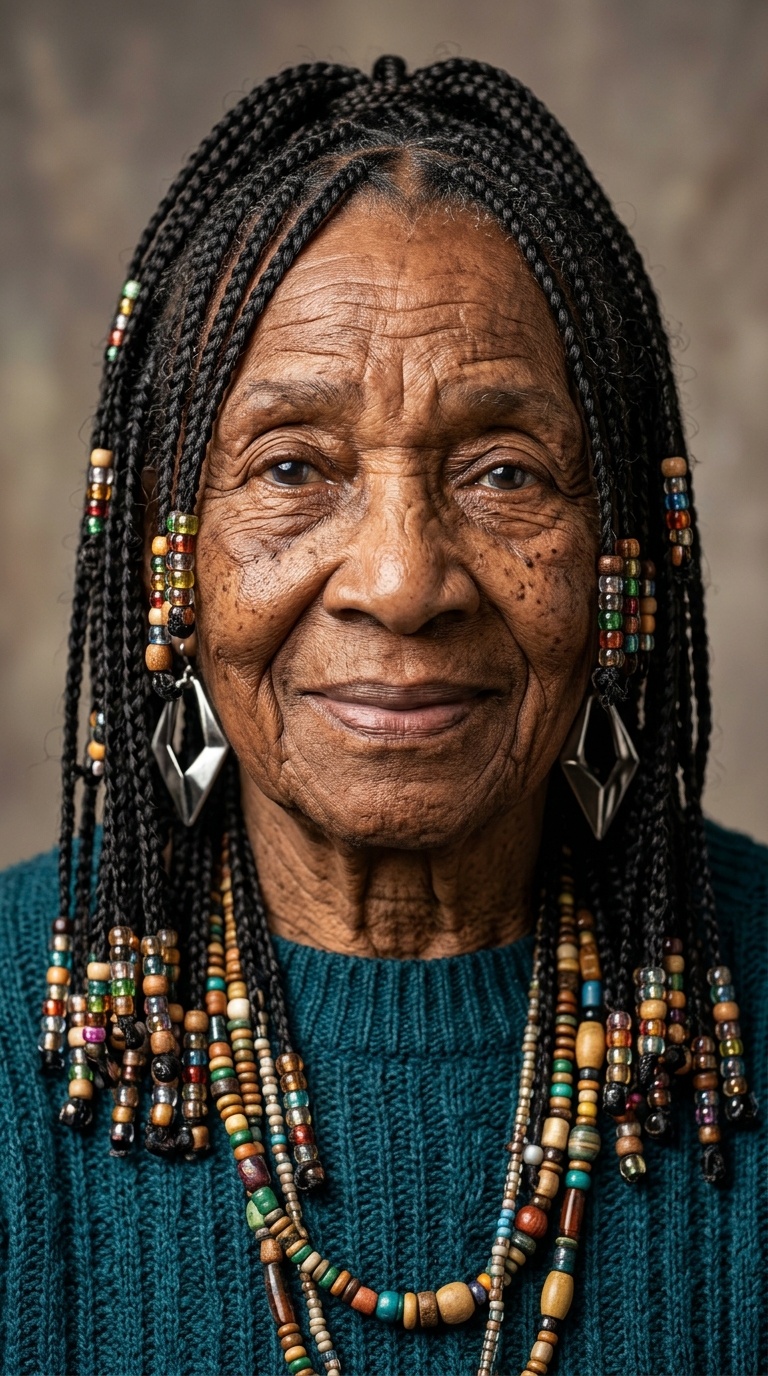 Beaded Braids for the Matriarch