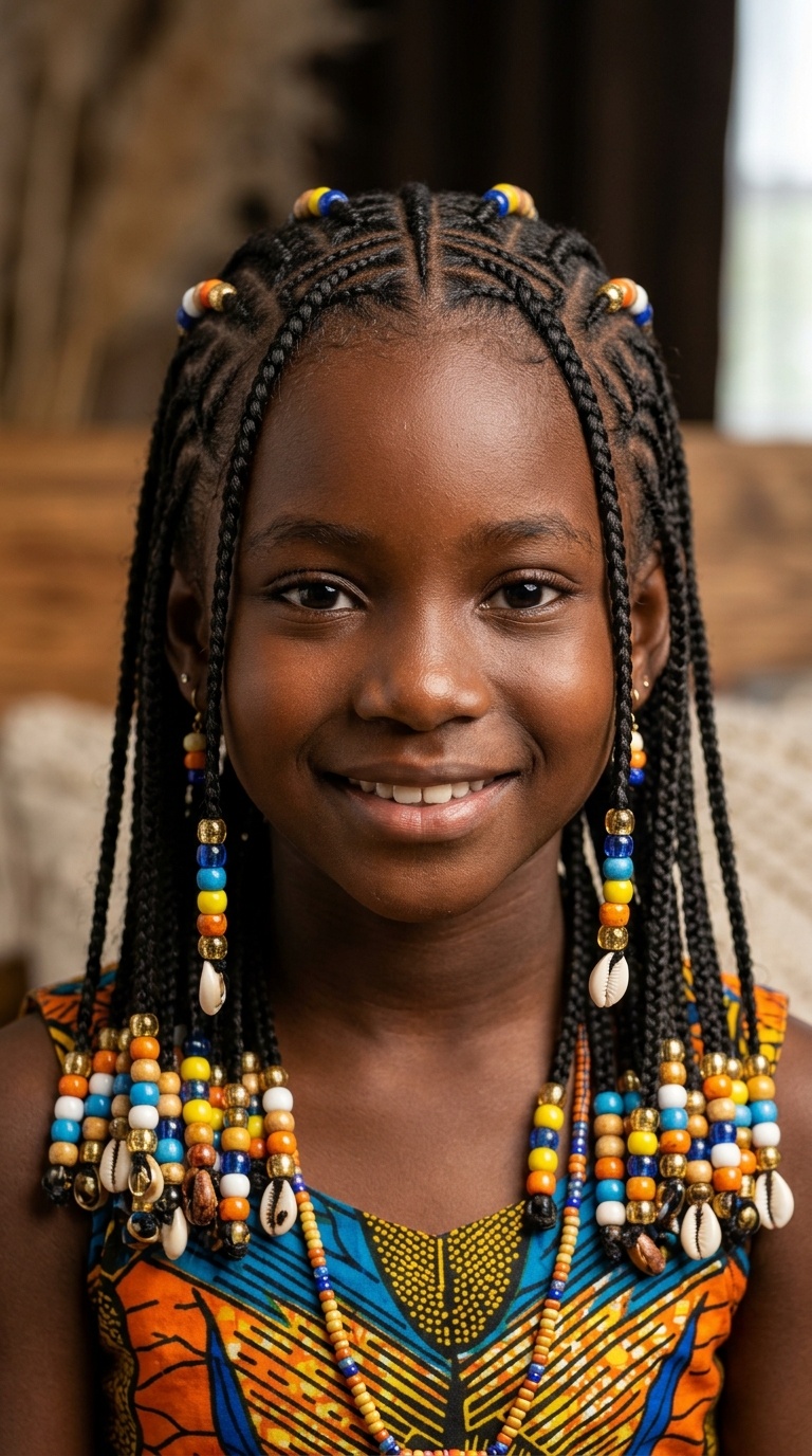 Beaded Ends with Geometric Parts