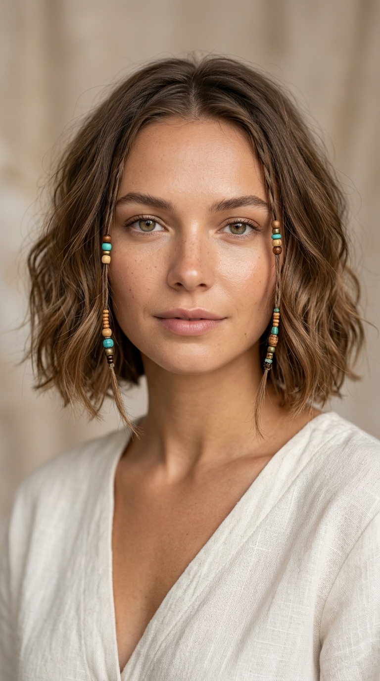 Beaded Face-Framing Tendrils