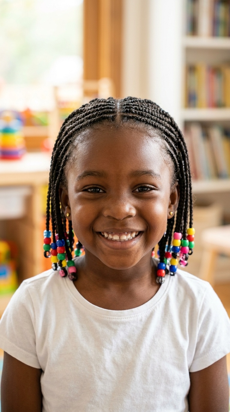 Beaded Short Braids