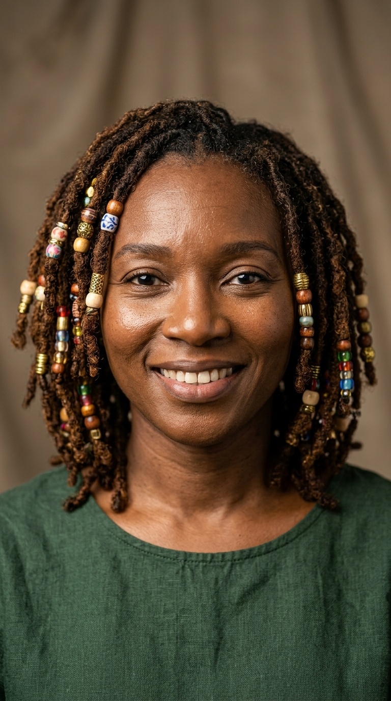 Beaded Short Locs