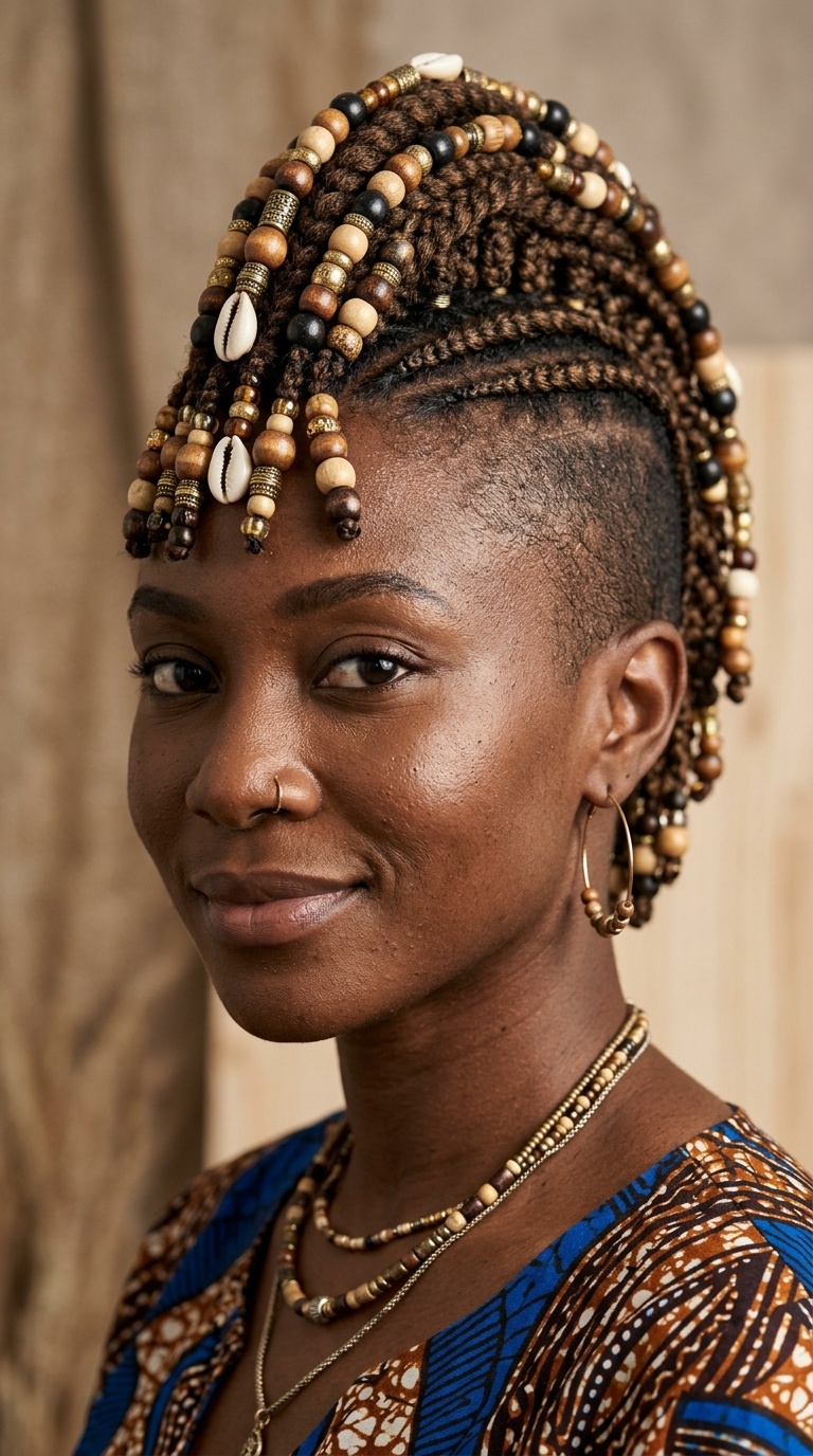 Beaded Tribal Mohawk