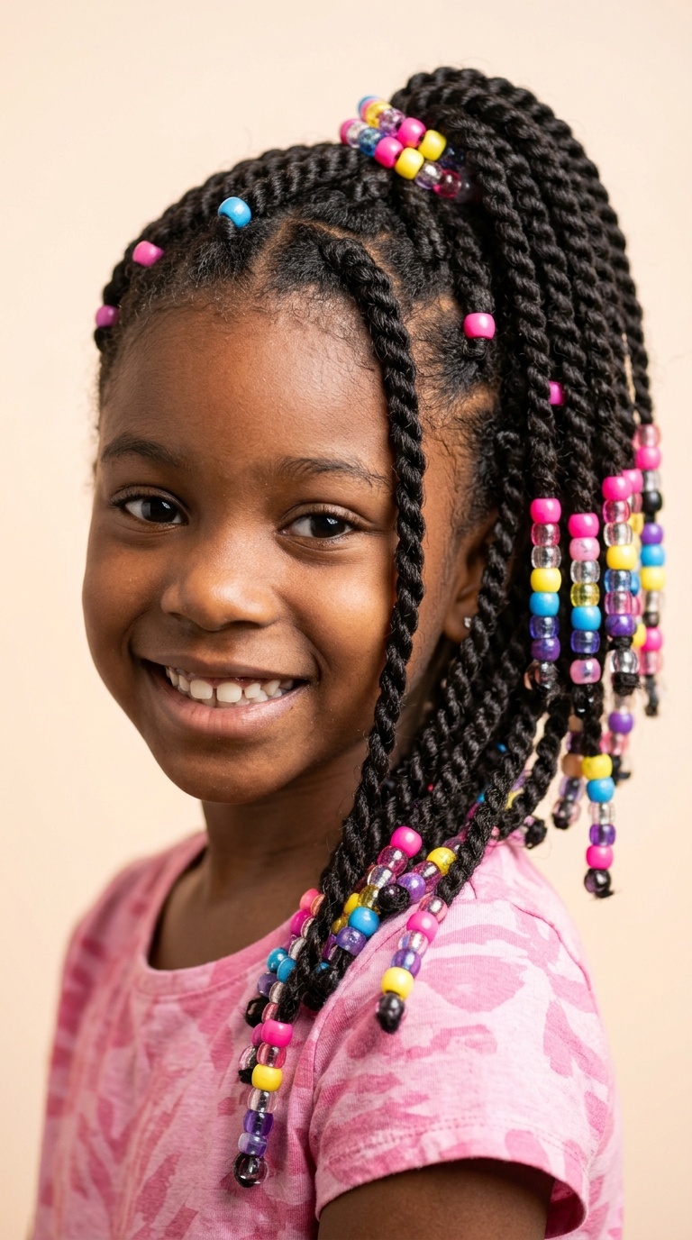 Beaded Twist Ponytail