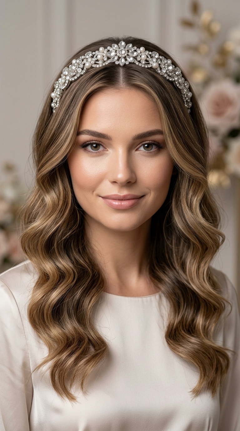 Bejeweled Headband Waves
