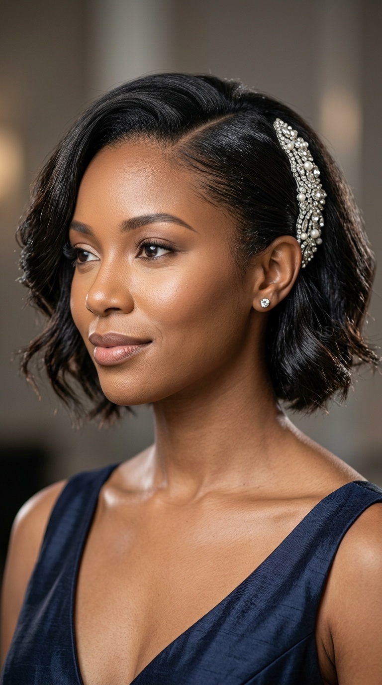 Bejeweled Side Sweep
