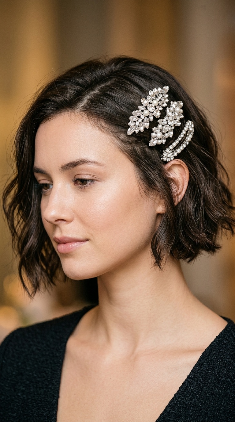 Bejeweled Statement Clips