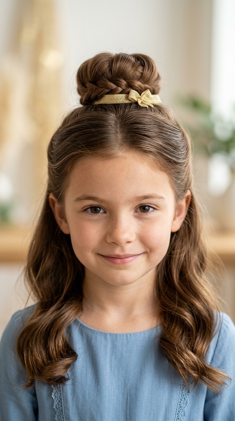 Belle’s Half-Up Top Knot