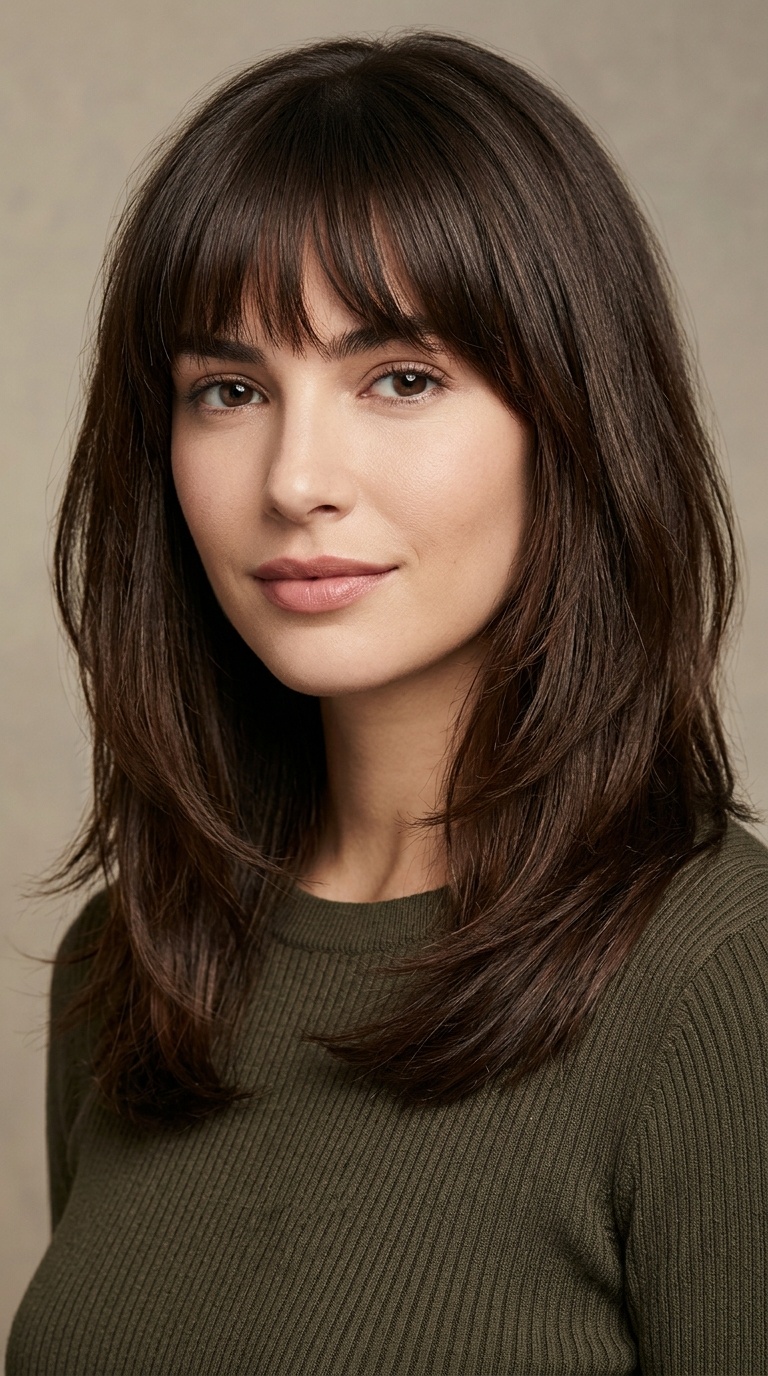 Birkin Bangs with Seamless Mid-Length Layers