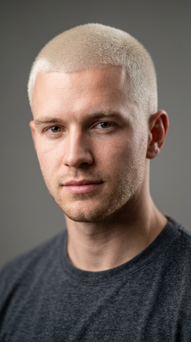 Bleached Buzz Cut
