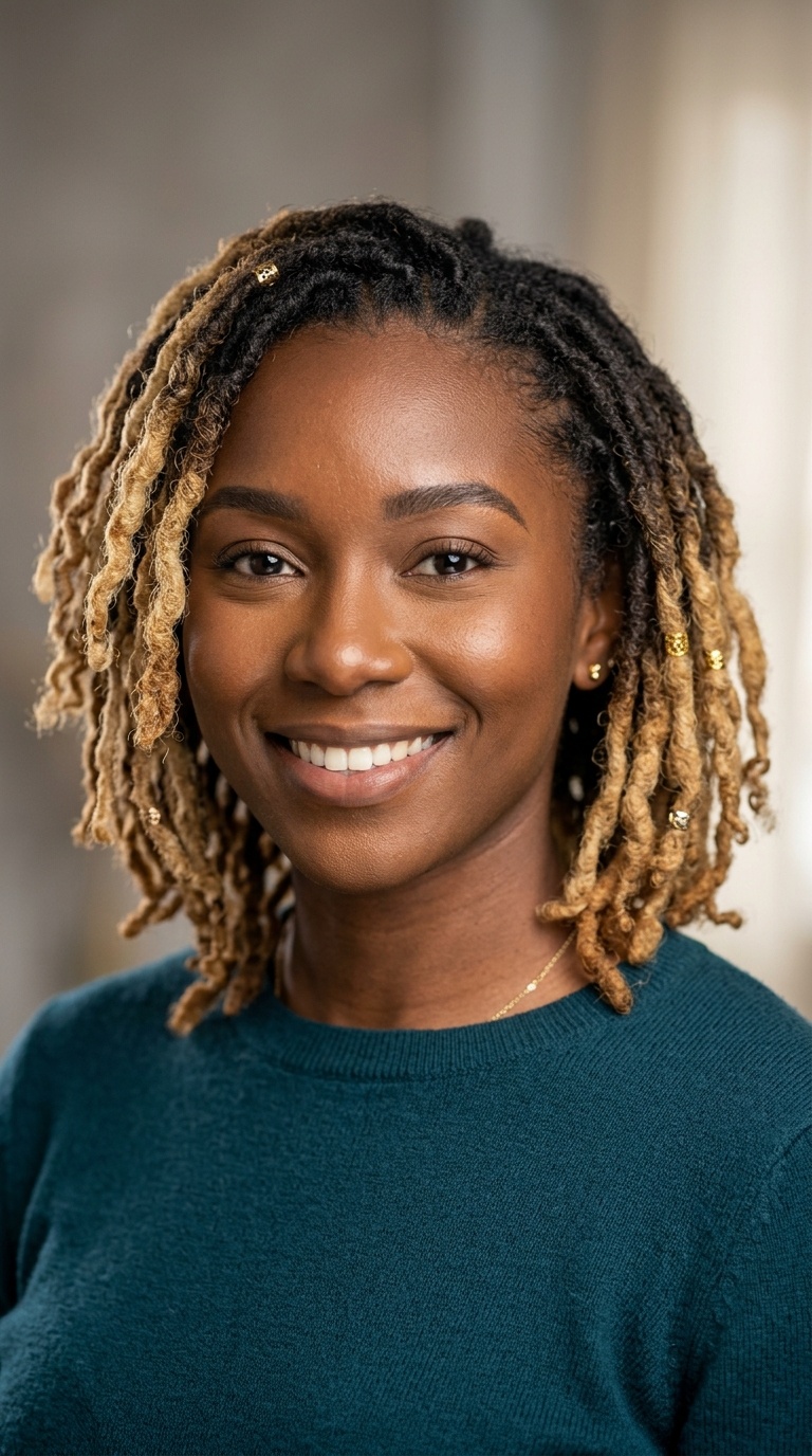 Blonde Ombré Short Locs
