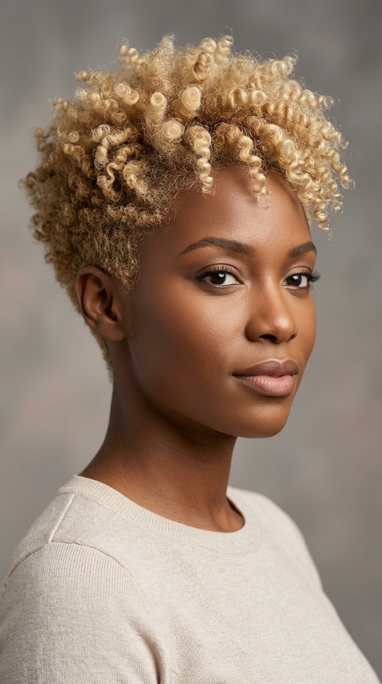Blonde Tapered Fro