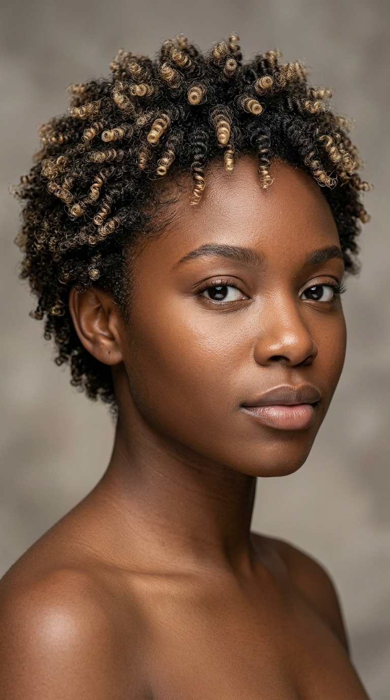 Blonde-Tipped Micro-Coils