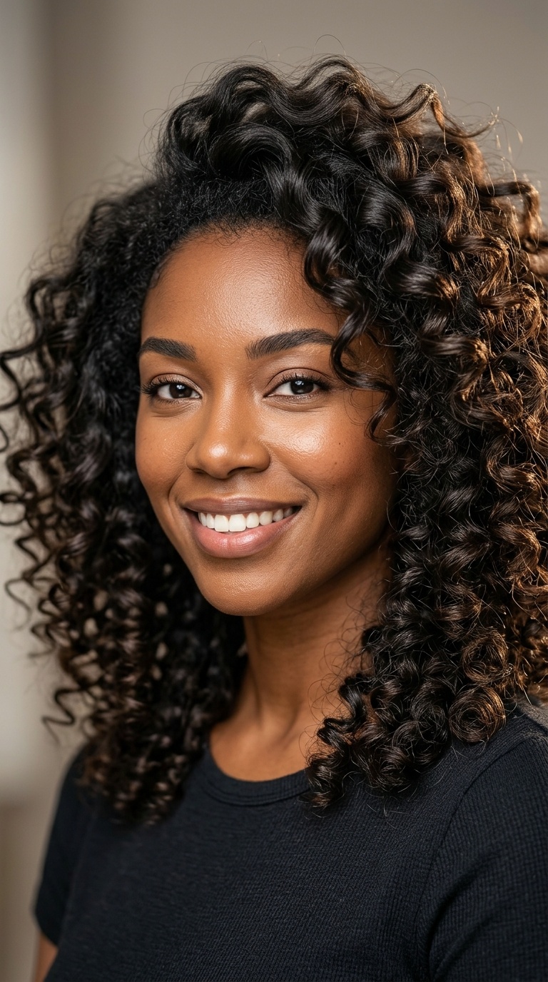 Blown-Out Curls with Root Lift