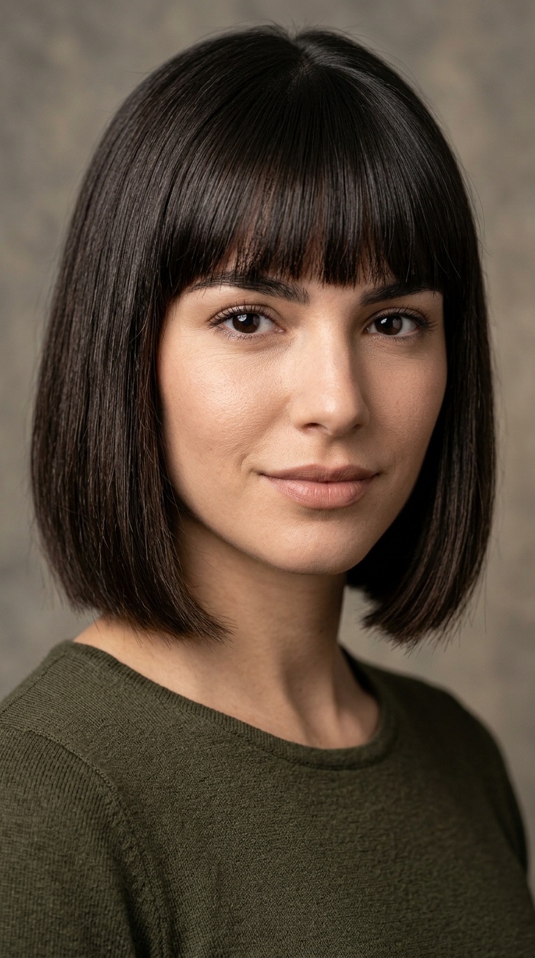 Blunt Bob with Bangs