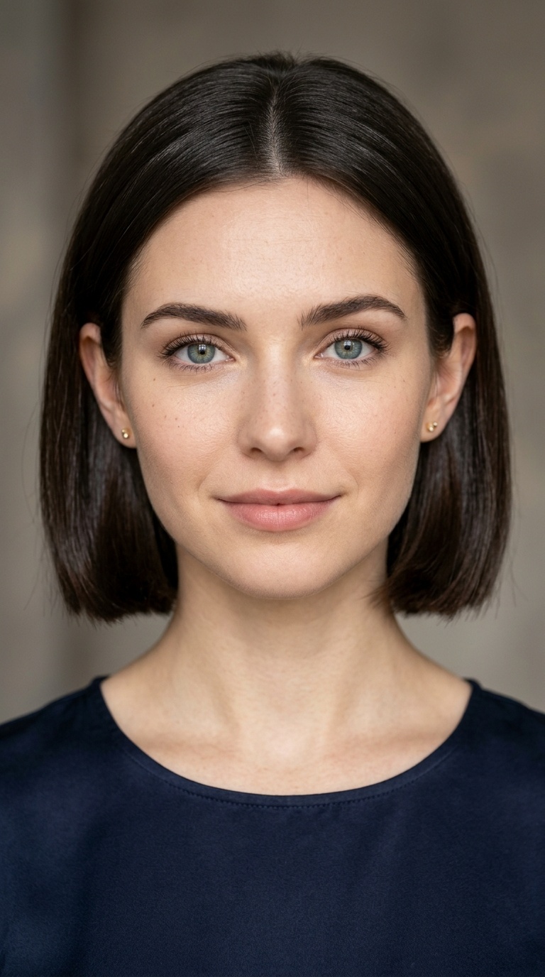 Blunt Bob with Double Ear Tuck
