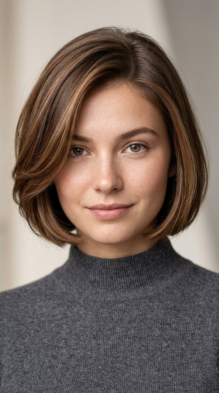 Blunt Bob with Face-Framing Layers