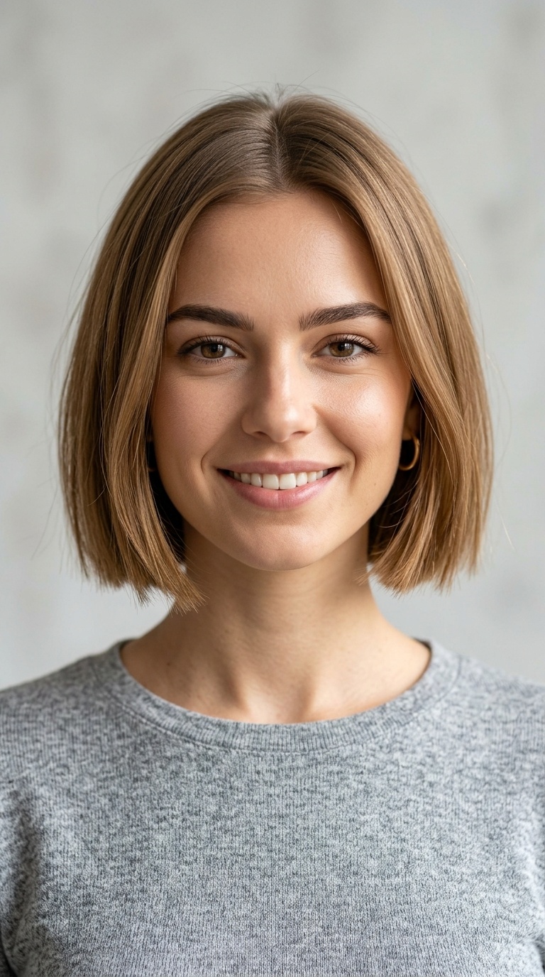 Blunt Chin-Length Bob