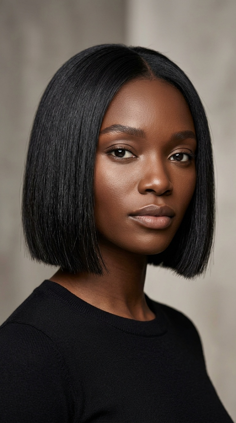 Blunt Chin-Length Bob