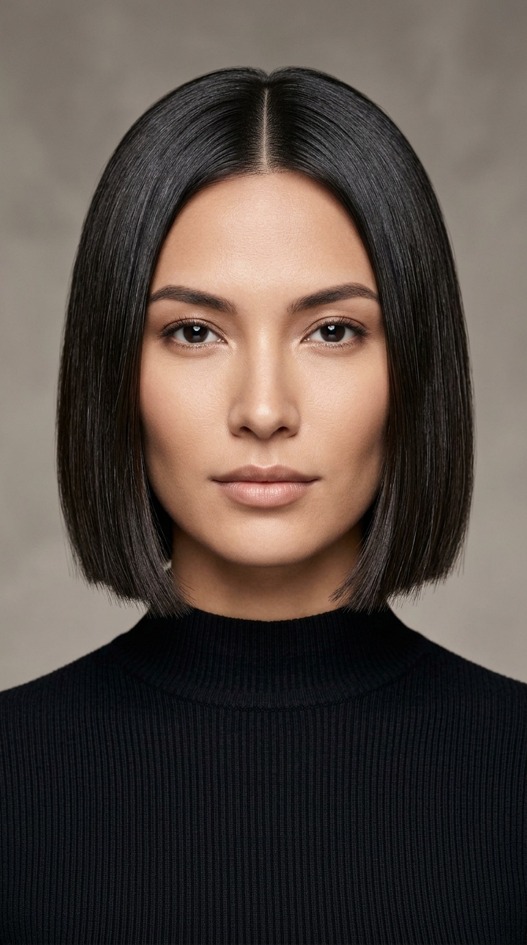 Blunt Chin-Length Bob