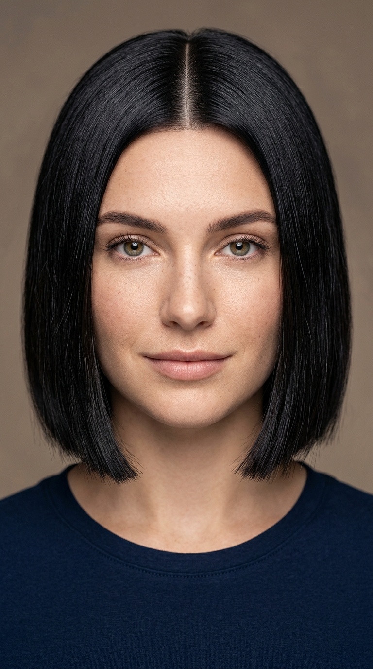 Blunt Chin-Length Bob