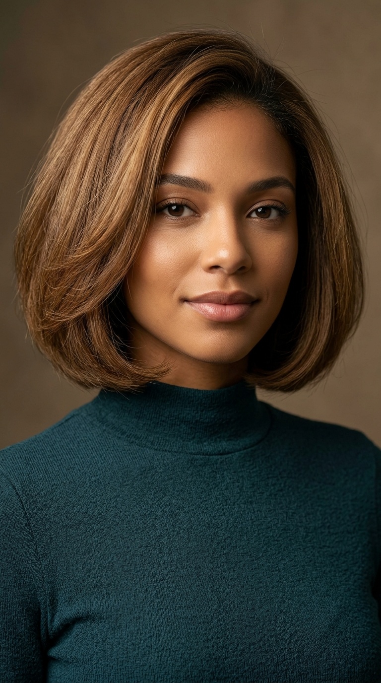 Blunt Cut Bob with Under-Tuck