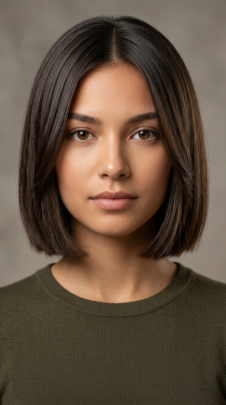 Blunt Cut with Face-Framing Pieces