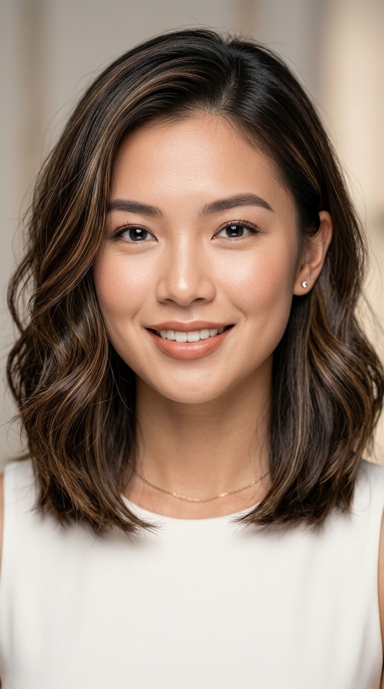 Blunt Cut with Soft Curls