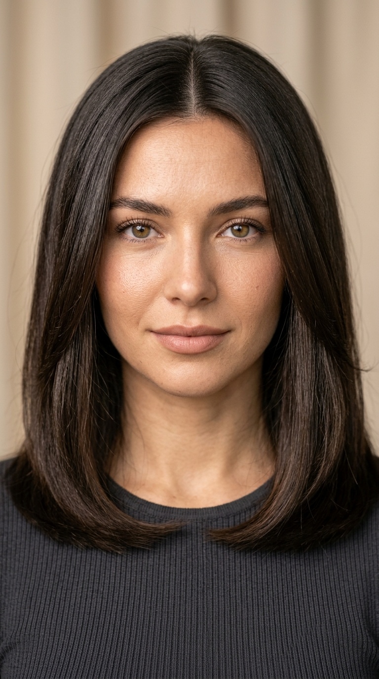 Blunt Cut with Subtle Surface Layers