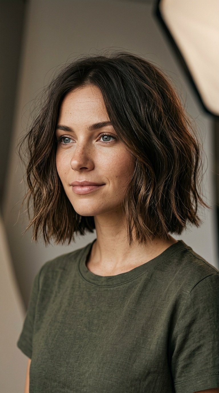 Blunt Cut with Textured Ends