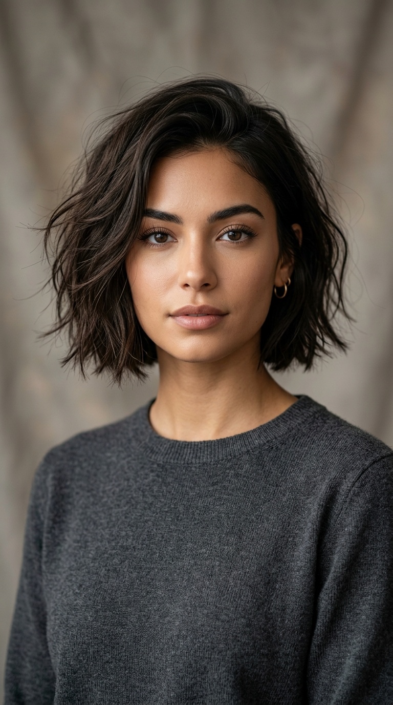 Blunt Messy Micro-Bob