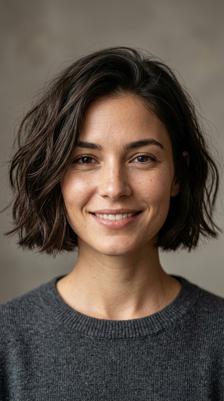 Blunt Micro-Bob with Texture