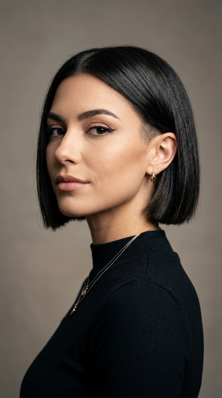 Blunt Micro Bob with Undercut