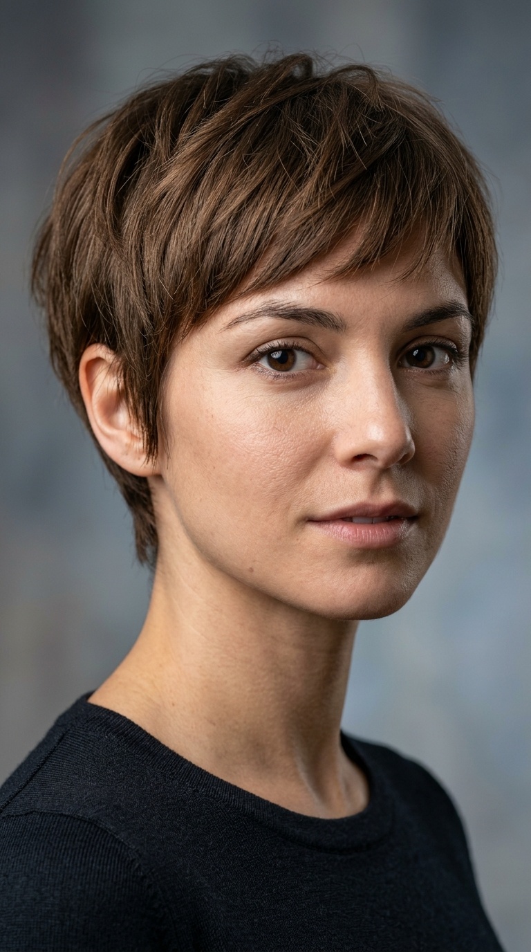 Blunt Pixie with Hidden Texture