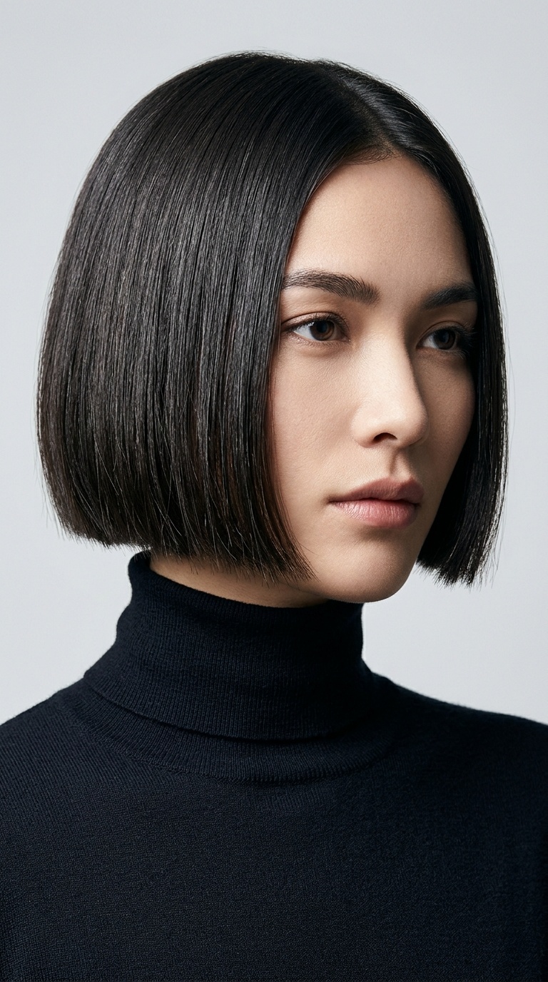 Blunted Ear-Length Bob