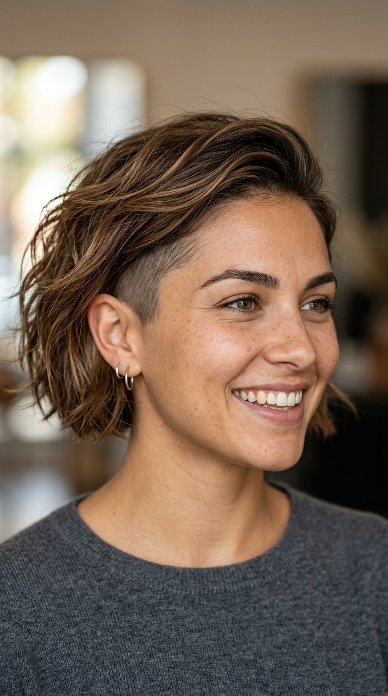 Bob with Undercut Detail