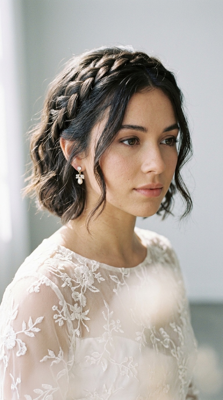 Bohemian Braided Crown Bob