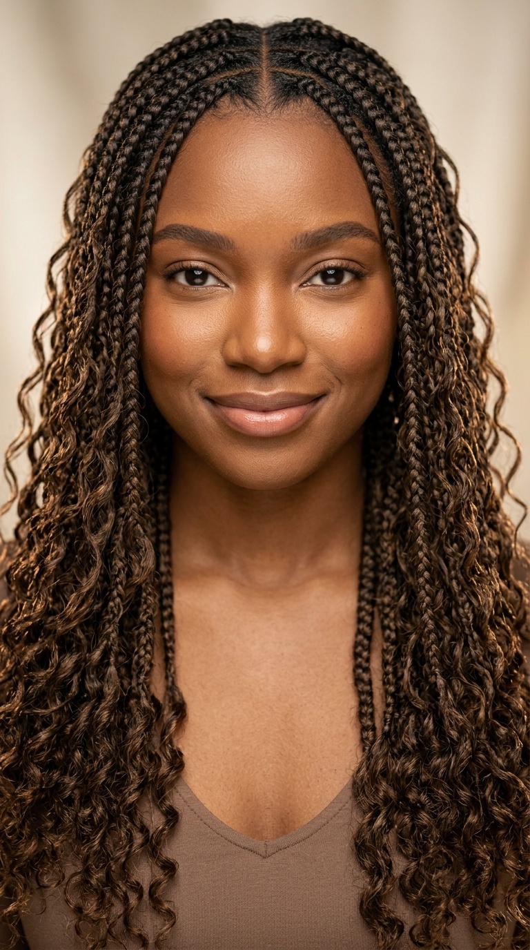 Bohemian Braids with Curly Ends