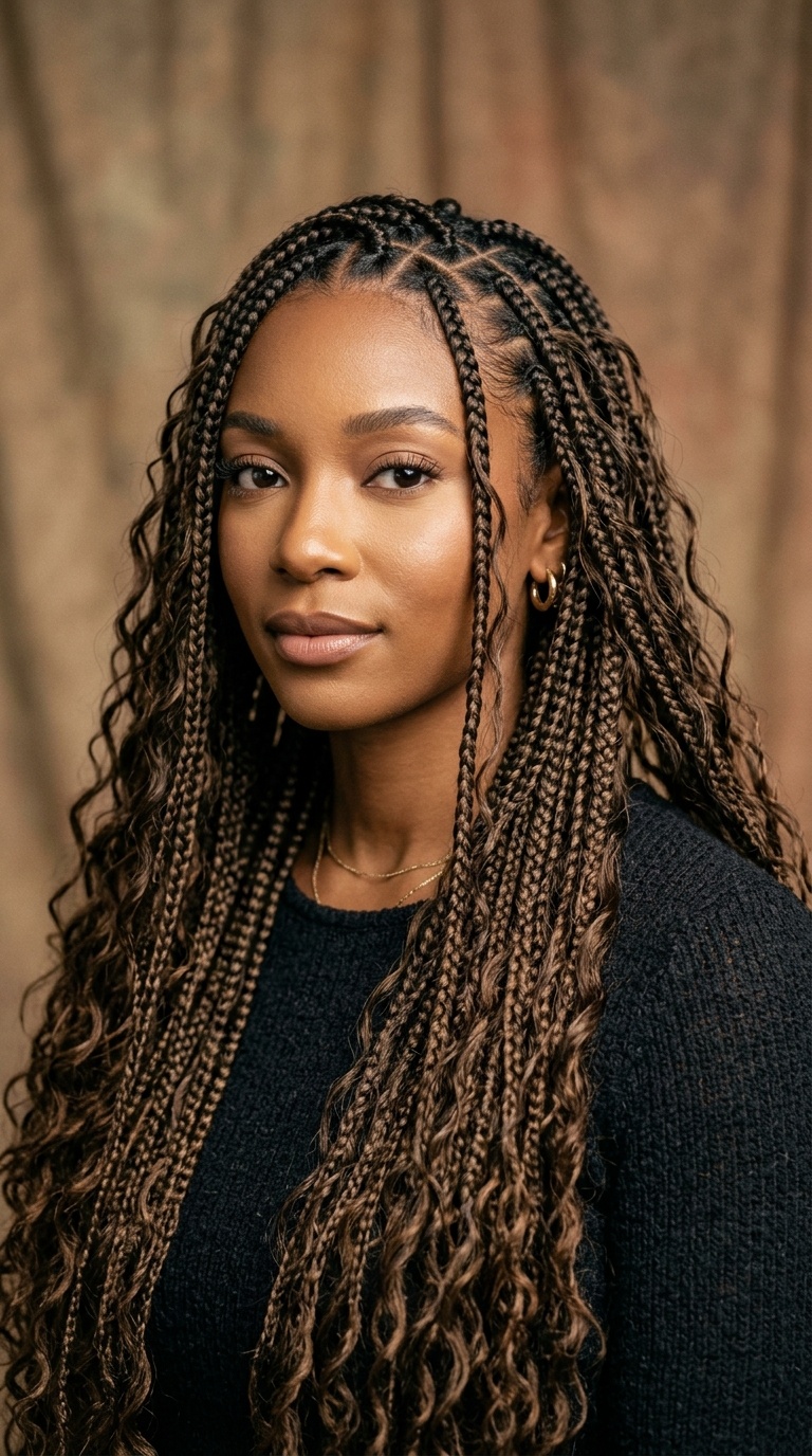 Bohemian Braids with Human Hair Weft