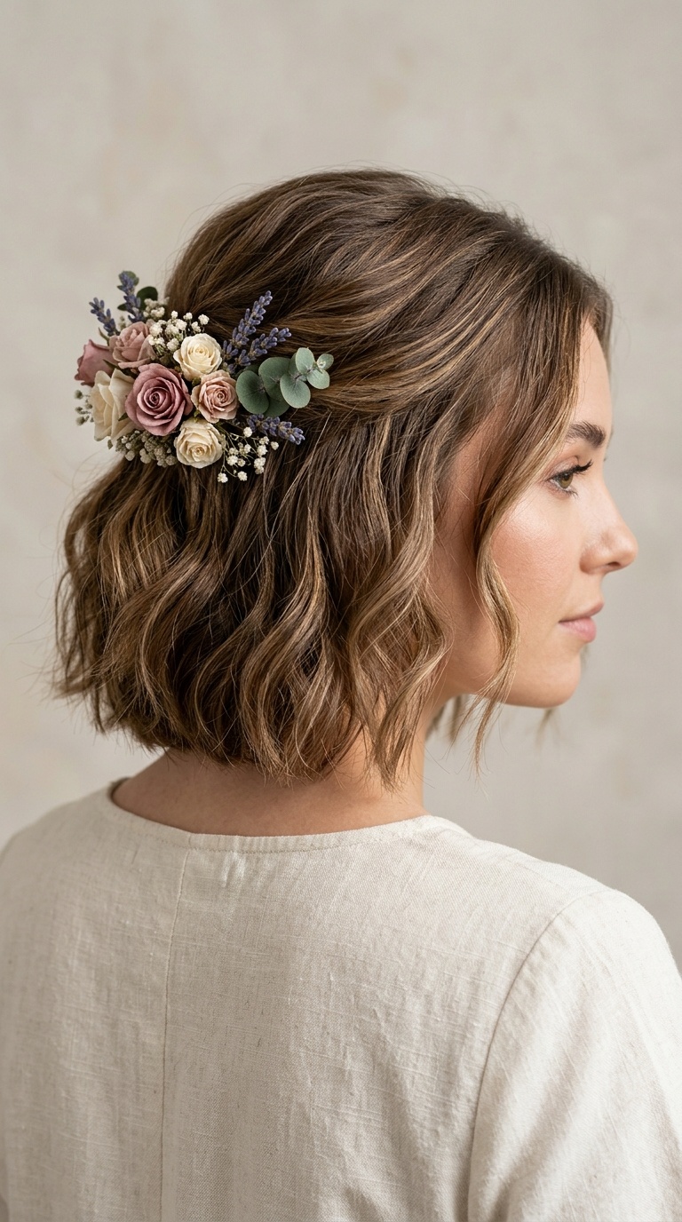 Bohemian Floral Pin-Back