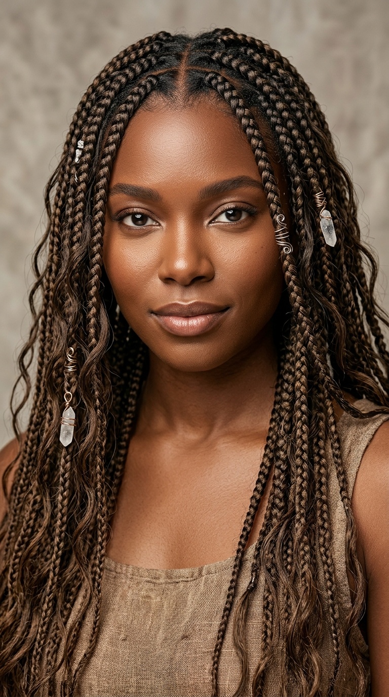 Bohemian Goddess Box Braids