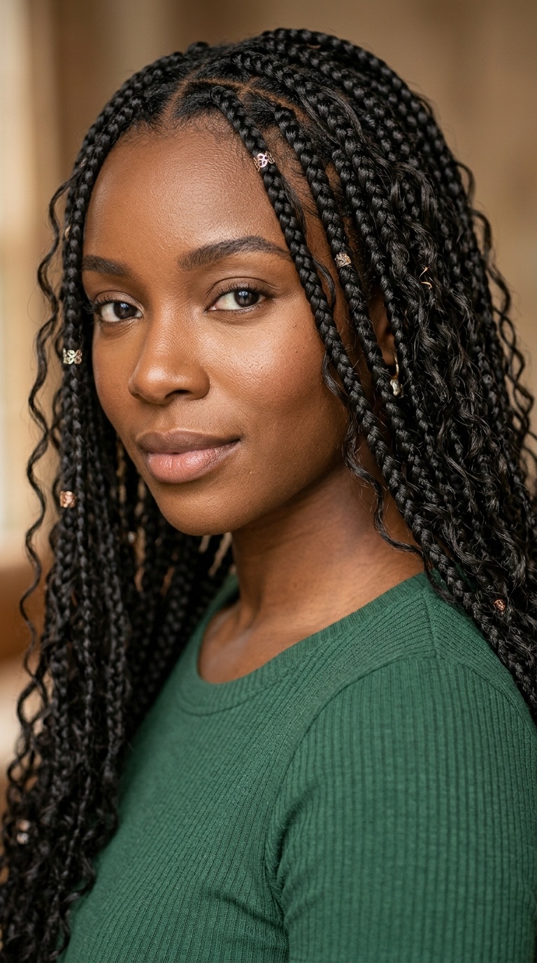 Bohemian Knotless Braids
