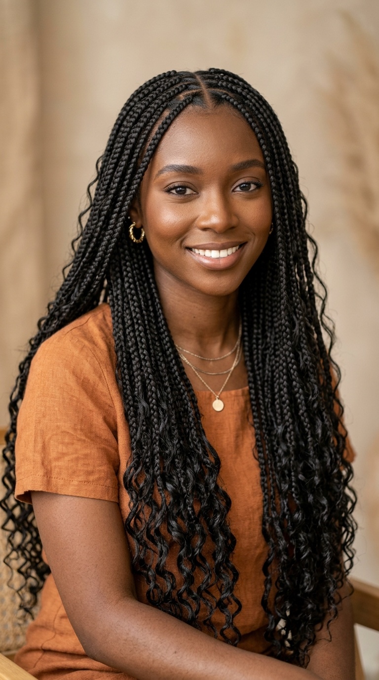 Bohemian Knotless Braids