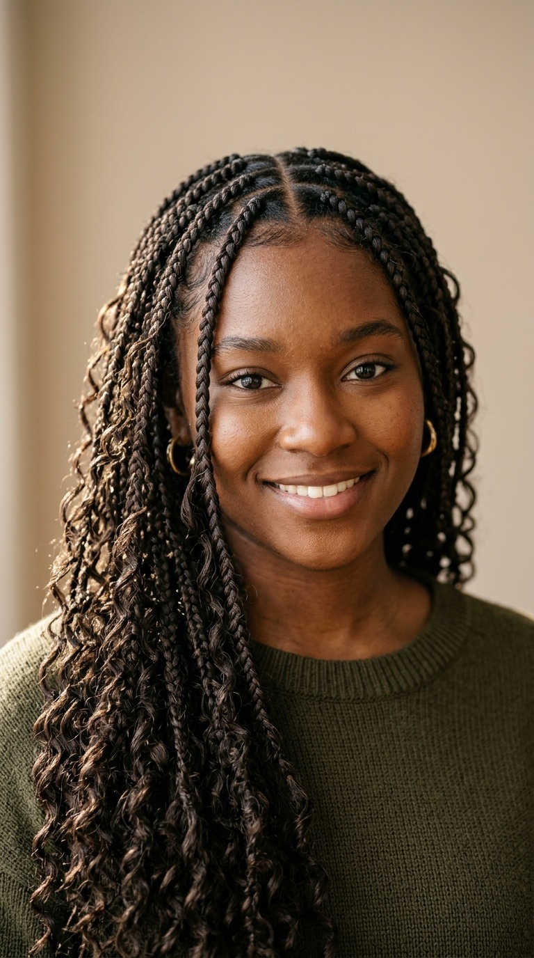 Bohemian Knotless Braids