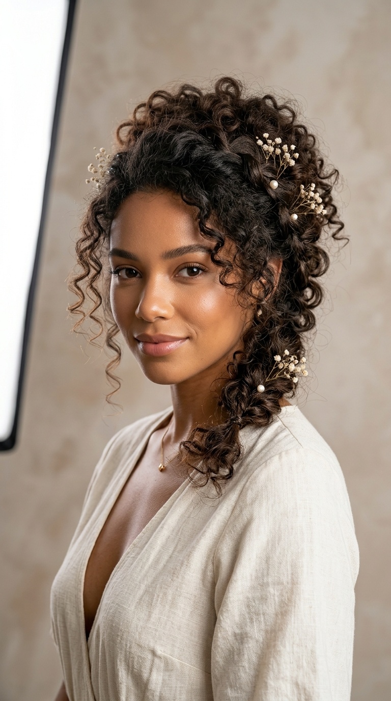 Bohemian Pinned Chignon