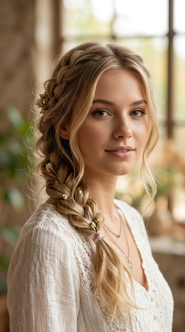 Bohemian Side Braid