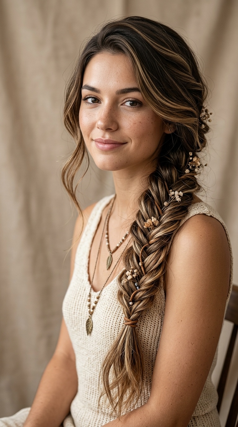Bohemian Side-Swept Fishtail