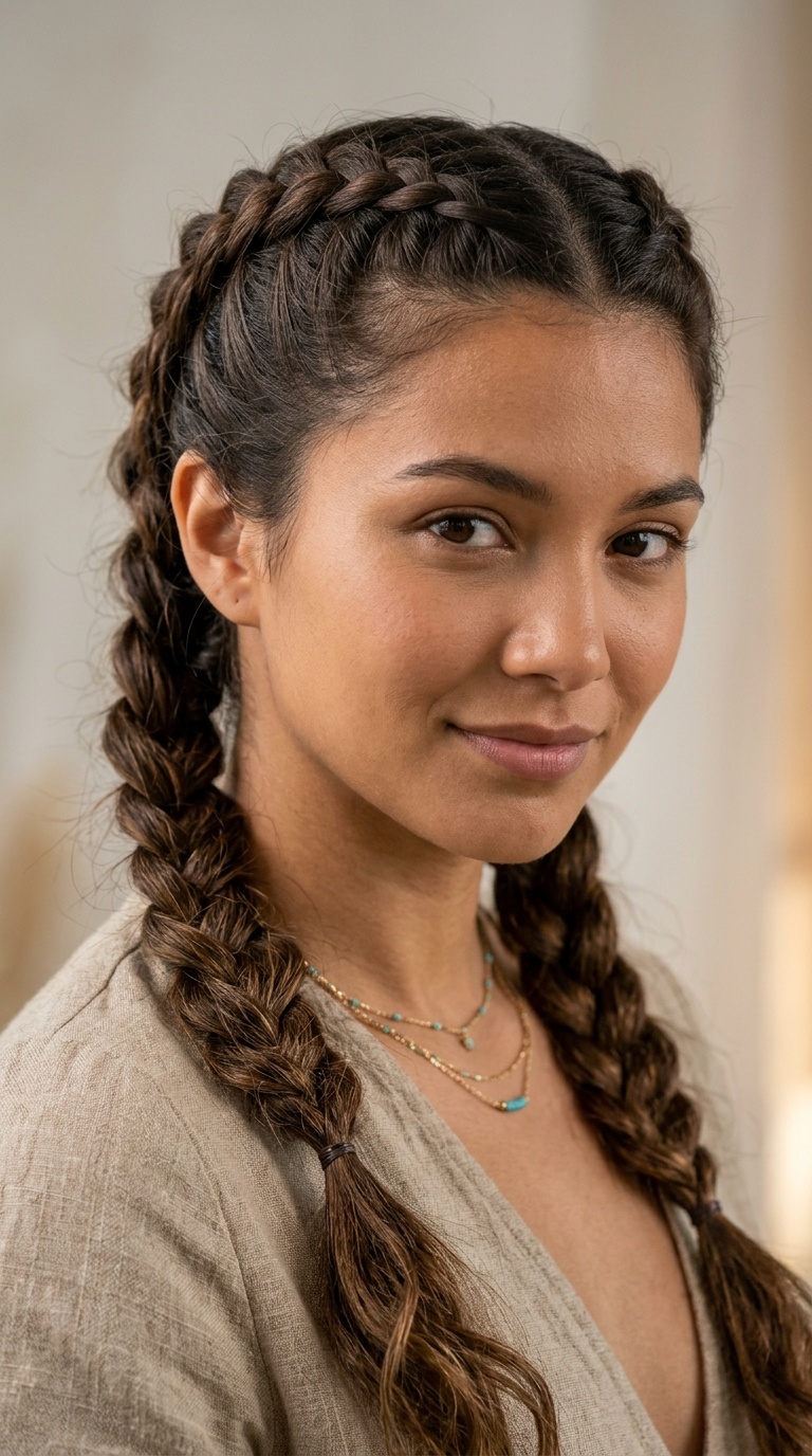 Boho Double Dutch Braids